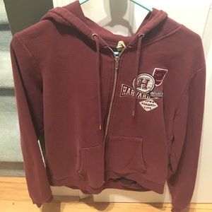 Harvard zip up hoodie